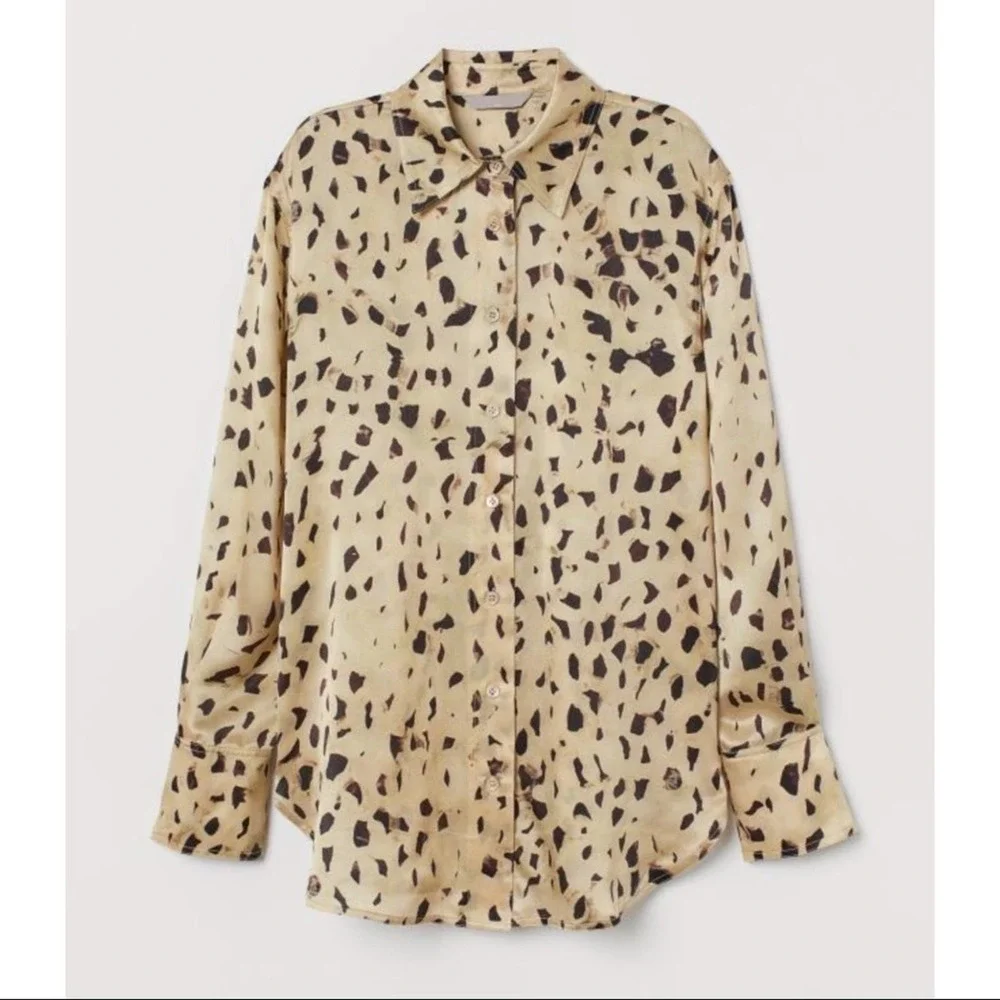 NWOT H&M Animal Print Shirt - Picture 2 of 3